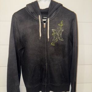 Hurley Dark Gray Zip-Up Hoodie